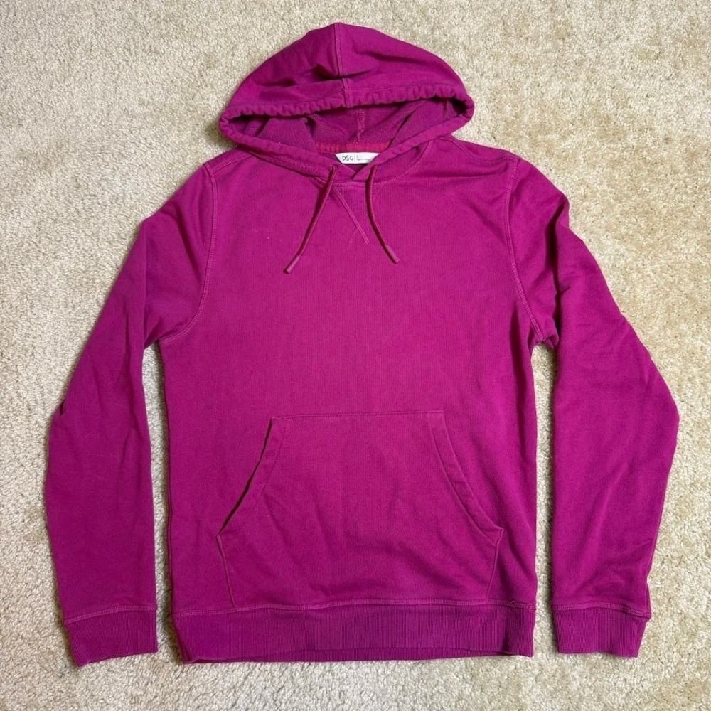 DSG Hoodie Women's S Bold Pink Pullover Kangaroo‎ Pocket Cotton Blend Sweatshirt
